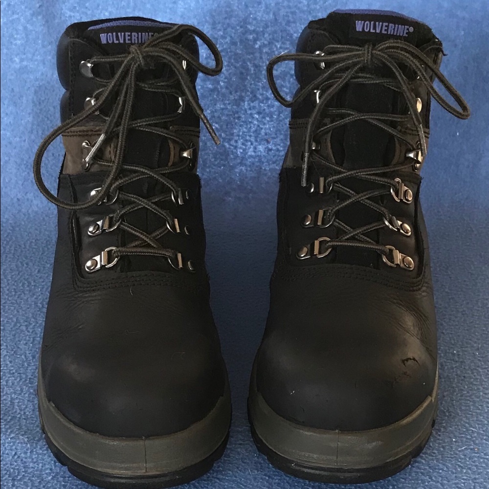 Wolverine Work Boots Safety Toe 9D Black "Cabor"